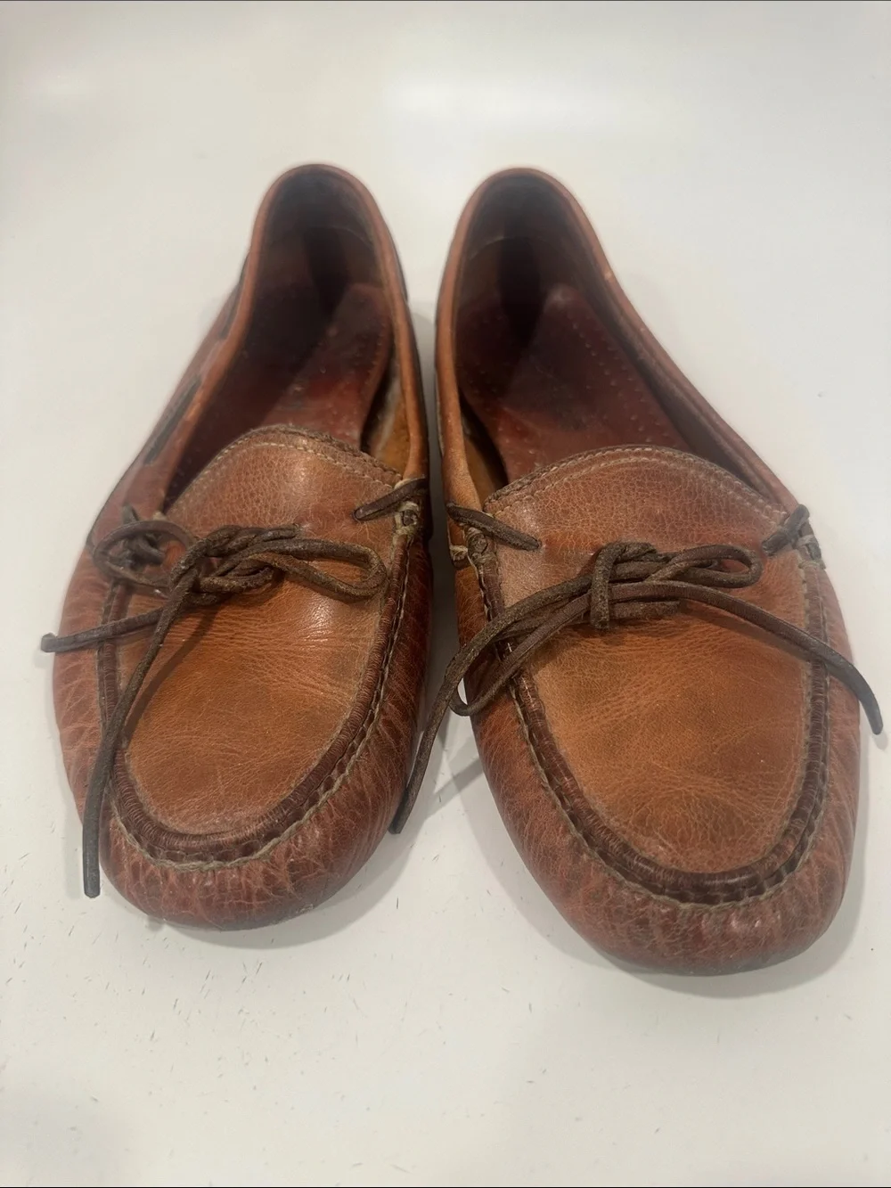 Cole Haan Men's Brown Leather Moccasin Driving Loafers